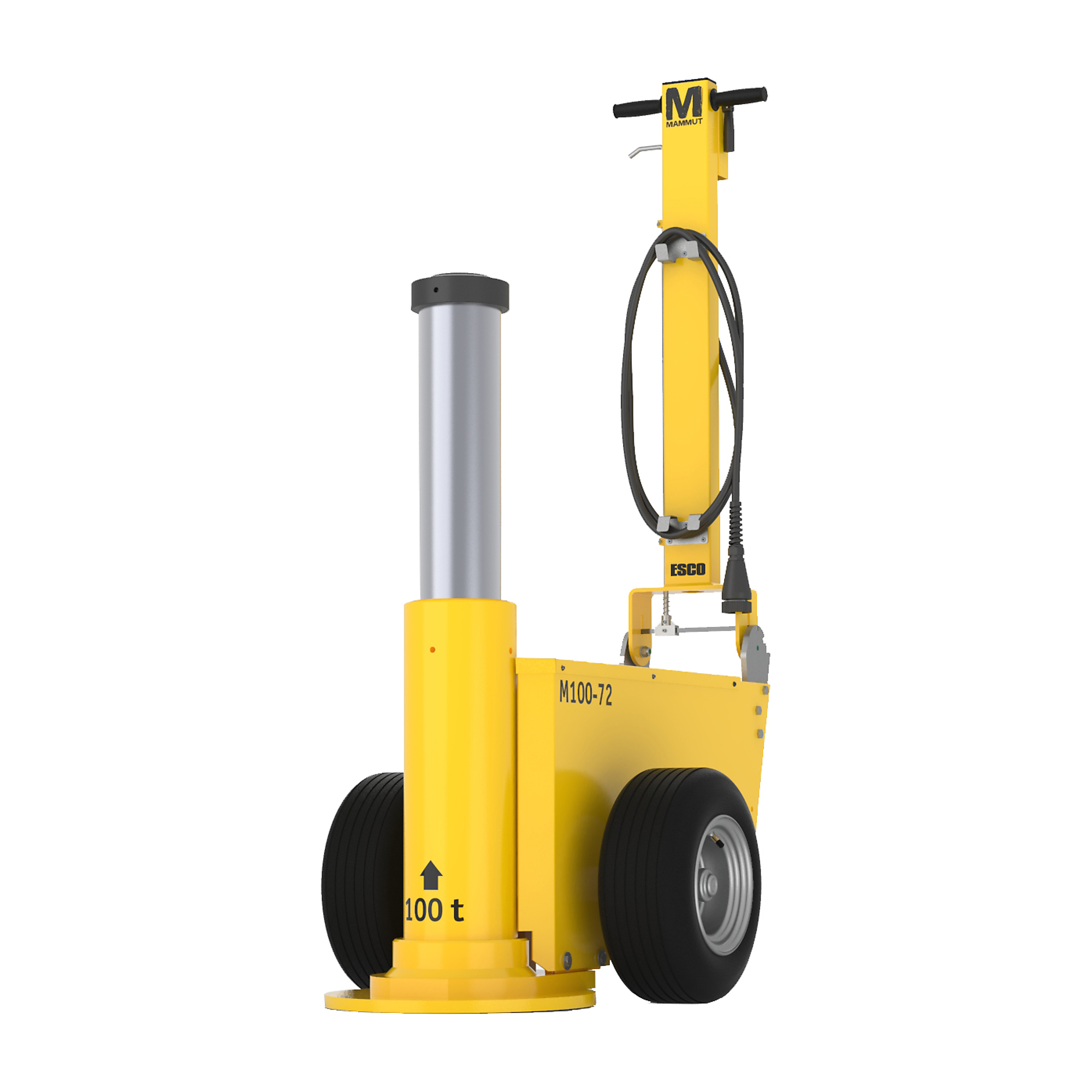ESCO Mammut, Mammut 110 Ton Jack, Lift Capacity 110 Tons, Max. Lift Height 46 in, Power Source Air/Hydraulic, Model# 91004